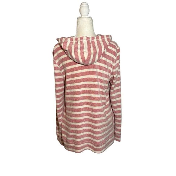 Billabong Say Now red and white striped terry hoodie - L - Picture 5 of 8